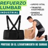 SEVEN MINE Faja Industrial Lumbar con Tirantes Doble Cierre Ajustable