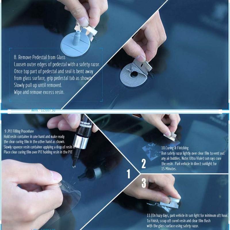 belupai Auto Windschutzscheibe Reparatursatz Auto Glas Windschutzscheibe Reparatursatz Auto Auto