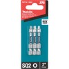 Makita E-00804 Impact XPS™ #2 Square 2" Power Bit, 3/pk