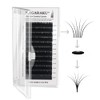 NAGARAKU Eyelash Extensions Individual Eyelashes 0.05 D Curl 10-11-12 mm