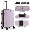UIIMIII 5 Piece Luggage Set with Hard-Shell, Expandable, Lightweight, 360°