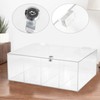 Acrylic Display Case Counter top Show Cases LockingCabinet 4-Shelves 30*15*40cm
