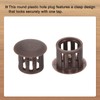 sourcing map 64PCS 10mm(3/8") Brown Plastic Hole Plugs, Flush Type