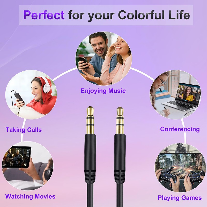 Beats Headphones Replacement Audio Cable Wire 3.5mm to 3.5mm Aux