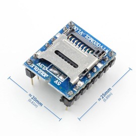 WTV020-SD Module, 2 Pcs U-Disk Audio Player MP3 Sound Module SD Card Voice Module, Compatible with Arduino