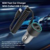 Fast 55Watt Quick Car Charger Compatible with Motorola Moto G71