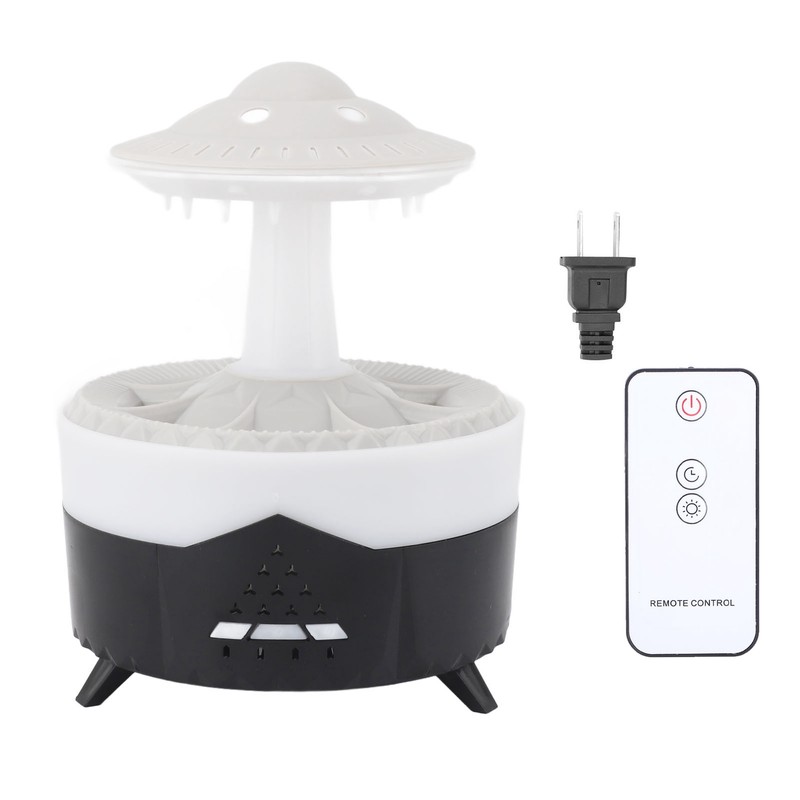 Water Drip Aromatherapy Diffuser 7 Color Light Mushroom Rain Humidifier