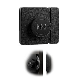 Black Keyless Combination Cabinet Lock, Anti-Pry 3-Digit Security for Swinging/Sliding Door, Bedroom, Office,Locker, Closet, Child Safety, Easy Installation