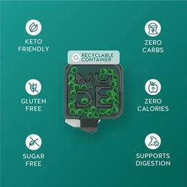 NUDE Breath Mints for Bad Breath - SEXY SPEARMINT - 2 in 1 Keto Friendly Sugar Free Mints - Gluten Free Bad Breath Treatment for Adults - Carbs - Calorie - Breath Freshener for People - Instant Fresh - Cleanse Gut - SPEARMINT - 10 Pack - 300 Mint Capsules