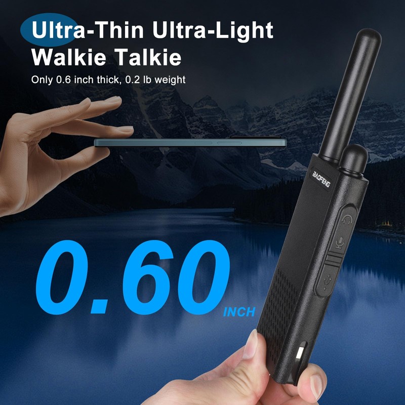 Baofeng T26 Walkie Talkies Long Range, Rechargeable Li-ion Battery 16