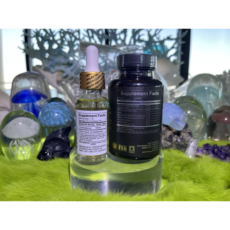 Vintage Muscle 1-Androl Stack Muscle/Strengt