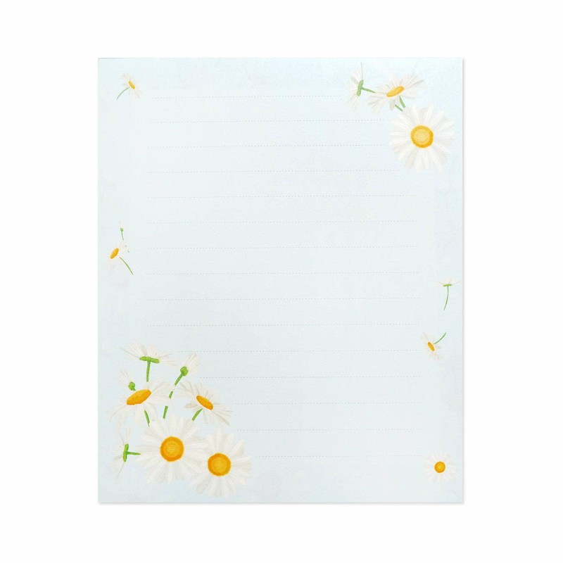 Frontier PD-568 Sky and Daisy Stationery, 2 Patterns, 18 Sheets
