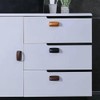 Adhesive Handle, 2 Pcs White Self-Stick Wardrobes Handles Helper with