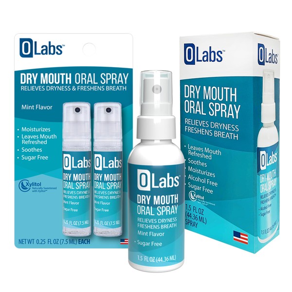 OLabs Dry Mouth Spray - Mint Flavor Breath Spray for