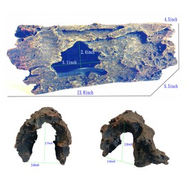 Reptile Hide Bark Texture,Snake Hide,Bearded Dragon Basking Platform,Aquarium Decor for Amphibians,Leopard Gecko,Lizard,Turtle,Tortoise,Betta Fish,Spider,Scorpion,Axolotl