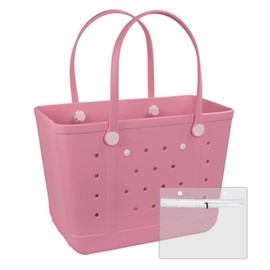 CLLTIV Tote Bag for Women-Extra Large Rubber Beach Bag, Large Waterproof Sandproof Travel Tote Bags for Beach Outdoor Sports