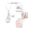Violin Necklace for Violinst: 925 Sterling Silver Viola Cello Necklace