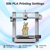 AMOLEN Silk PLA 3D Printer Filament Bundle, Shiny Multicolor Rainbow