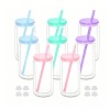 New Arrival 18oz Double Wall Snow Globe Plastic Pre-Drilled Double