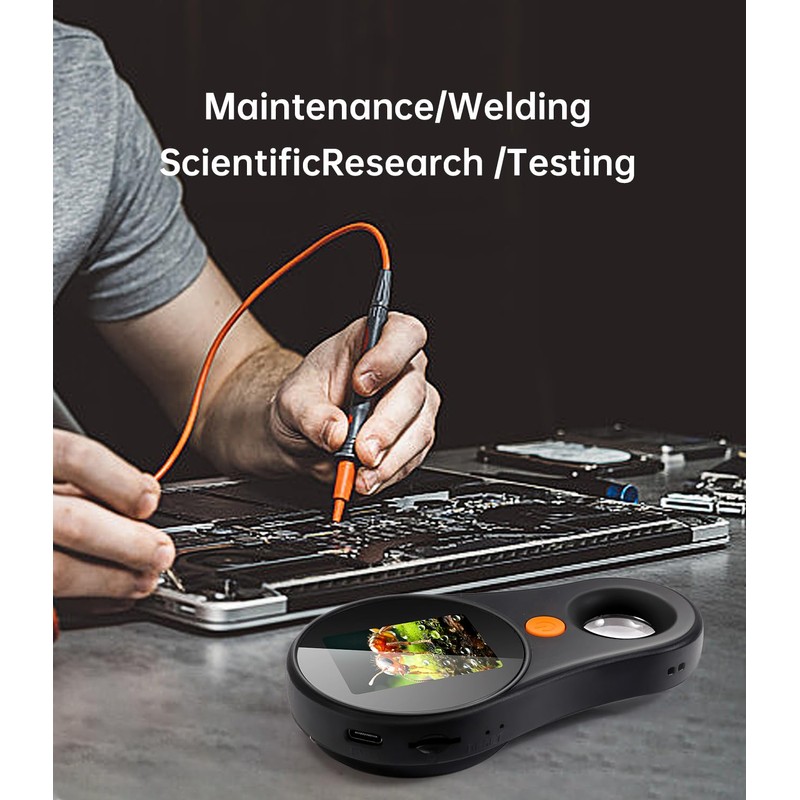 500 x Portable Microscope, Digital Microscope for Children, 2.0 Inch