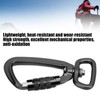 Carabiner Clip Auto Locking Square Bottom 360 Rotational Hook Accessory
