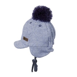 Sterntaler Baby Boys' Peaked Cap, Blue (Atlantic 307)