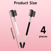 Motmucot Eyebrow Brush, 4PCS Double-Sided Eyebrow Brush, 3-in-1 Makeup Tool