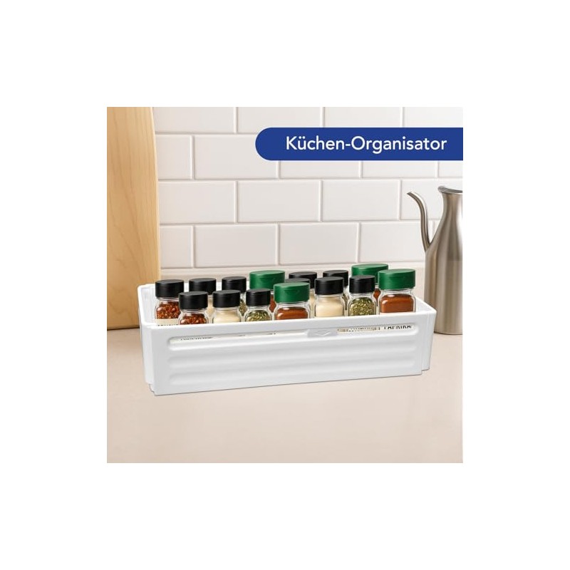 Rosenstein & Söhne Set of 2 Kitchen Cupboard Organisers, Foldable,