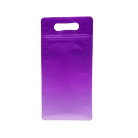 QQ Studio Purple Food Safe Die Cut Handle Zipper Seal Stand Up Bags for Confections and Treats (25, 8.25 x 13 Inch)