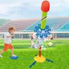 2 in 1 Jump Launchers for Kids Foam Bubble Blower