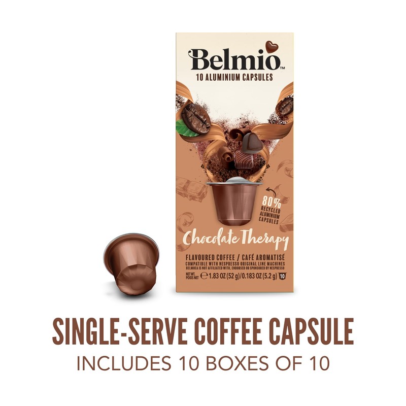 Belmio Chocolate Therapy Espresso Coffee Pods – Medium Roast –