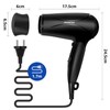 Aigostar Ionischer Haartrockner, Reisehaartrockner mit klappbarem Griff, 2 Geschwindigkeiten und