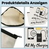 Kabeltasche Organizer, Lustige Make Up Tasche „All My Charging“, Doppelseitige