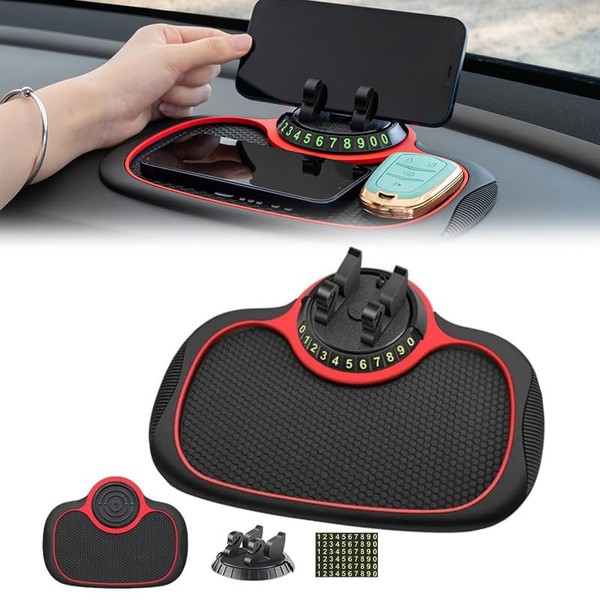 Sdetrcq Multifunction Car Anti-Slip Mat Auto Phone Holder, Auto Non-slip