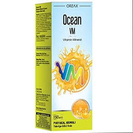 Ocean VM Vitamin Mineral Portakal Aromalı Şurup 150 mL