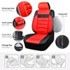 CAR PASS Leather Seat Covers Full Set Universal Water Resistant