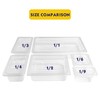BIEAMA 6 Pack Food Pans with Lids, 1/6 Size 4''