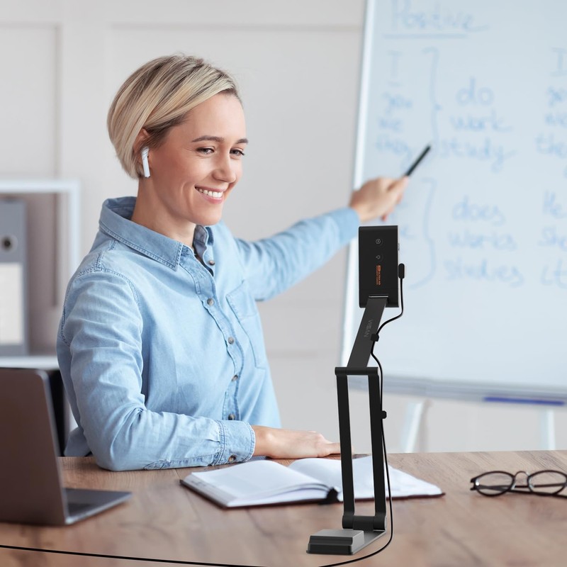 VIISAN VS13AI 4K Document Camera with AI Noise Cancellation Microphone