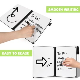 AGM A5 Mini Whiteboard, Double Sided Portable Dry Erase Board with Pen, for Study, Meeting,Doodling-Grass Green