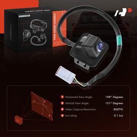 A-Premium Park Assist Camera Rear View Backup Reverse Camera Compatible with Select GMC Models - 2017 2018 2019 Acadia with Surround View- Replace# GM1960150