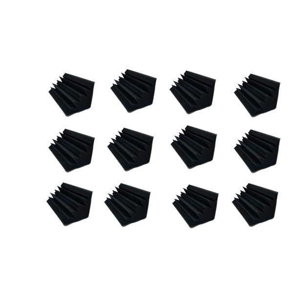 Bookishbunny 12 Pieces Acoustic Foam Bass Trap Studio Sound Proofing