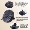 SUBEIXI Matte Black 2 Handle Shower faucet Set, 8 Mode