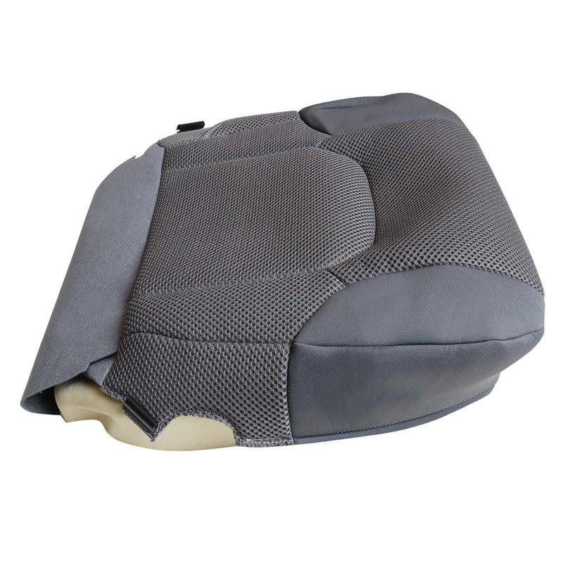 SecosAutoparts Left Driver Side Bottom Cloth Seat Cover Gray Compatible