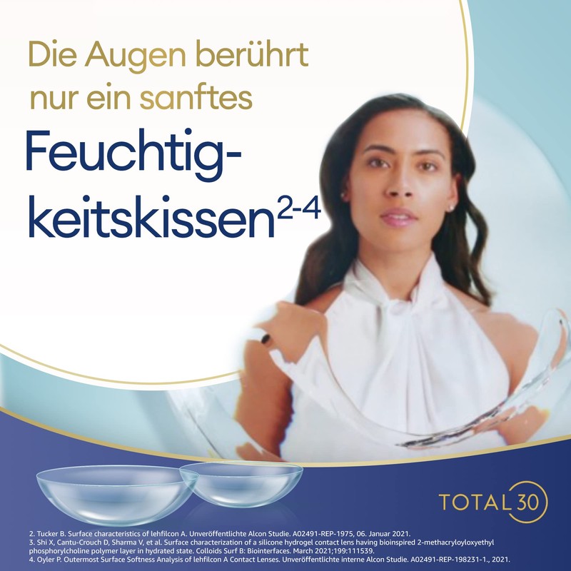 TOTAL30 Monthly Lenses Soft Pack of 6 BC 8.4 mm,