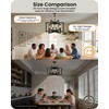 GOEBLESON 26" Black Chandelier for Dining Room, 6-Light Dining Room