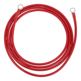 RATCHROLL 1 Pc Universal Battery Inverter Cable 3/8" Lug 6.5FT Battery Cable 8 AWG Gauge Red Tinned Copper