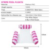 Juego de 2 colchonetas para piscina, flotador e inclinable, 4