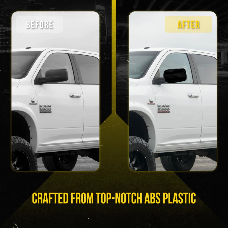 Trim Illusion Fits Dodge RAM NO Signal Gloss Black Mirror