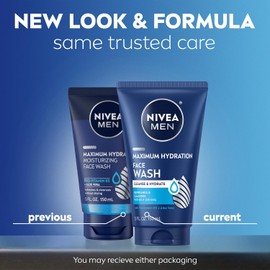 Moisturizing Face Wash por Nivea Limpiador Facial Humectante para Hombre, 150 ml (5 oz)