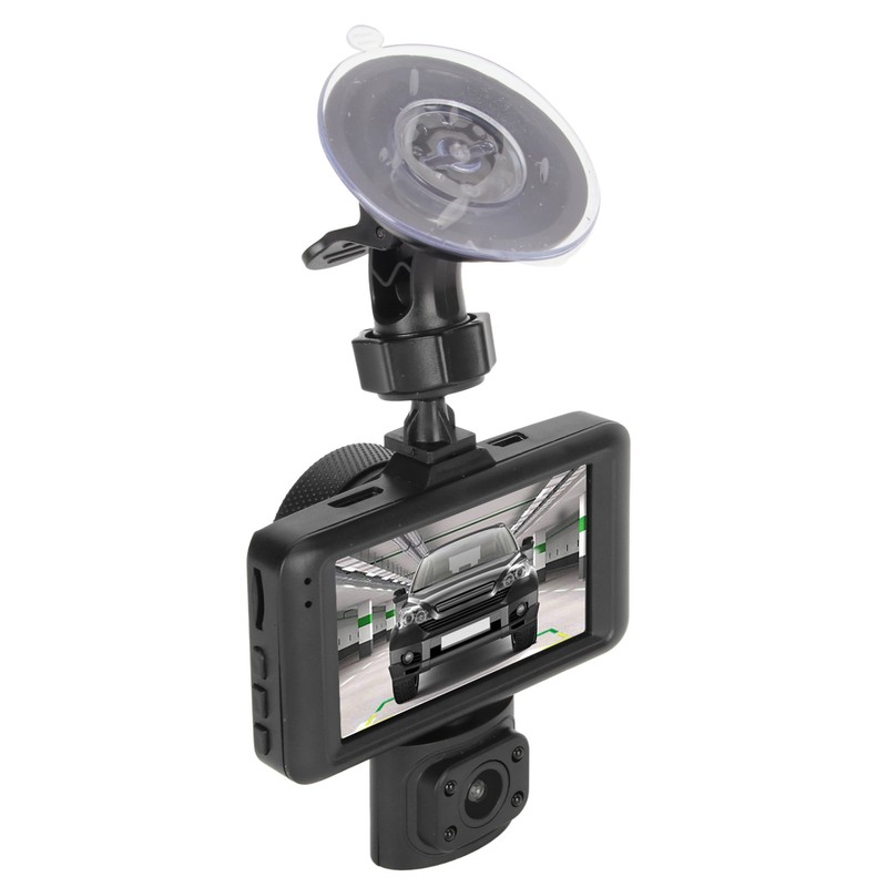 3 Channel Dash Cam 3 Lens Front Inside Rear 1080P
